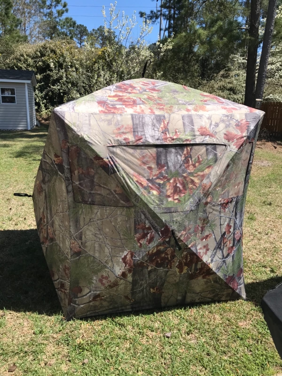 Barronett Blinds RA200BW Radar Pop Up Portable Blind, Bloodtrail Backwoods Camo, 67” x 71” x 71” customer photo 1