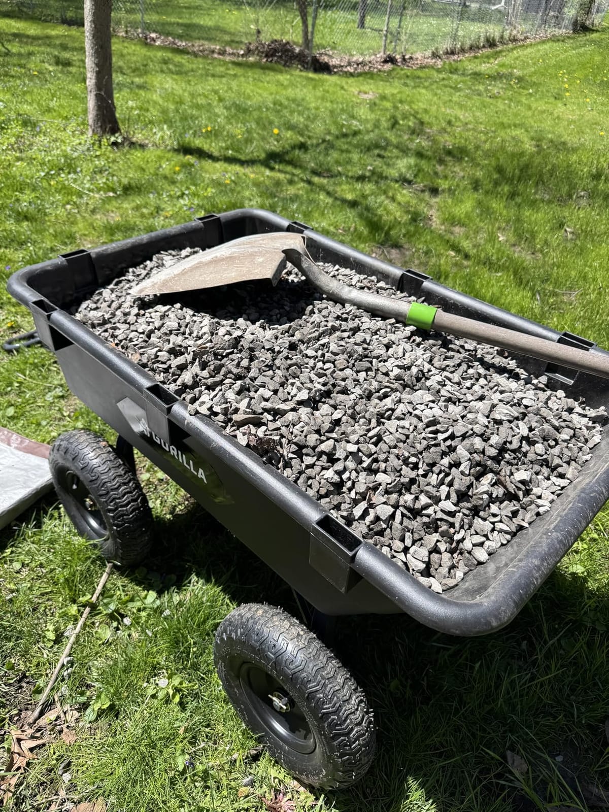 Gorilla Carts Poly Dump Cart, 1200 lb. Capacity, 6 Cu Ft with Quick-Release Dump customer photo 1