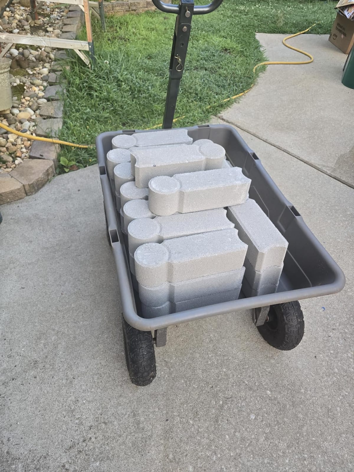 Gorilla Carts Poly Dump Cart, 1200 lb. Capacity, 6 Cu Ft with Quick-Release Dump customer photo 2
