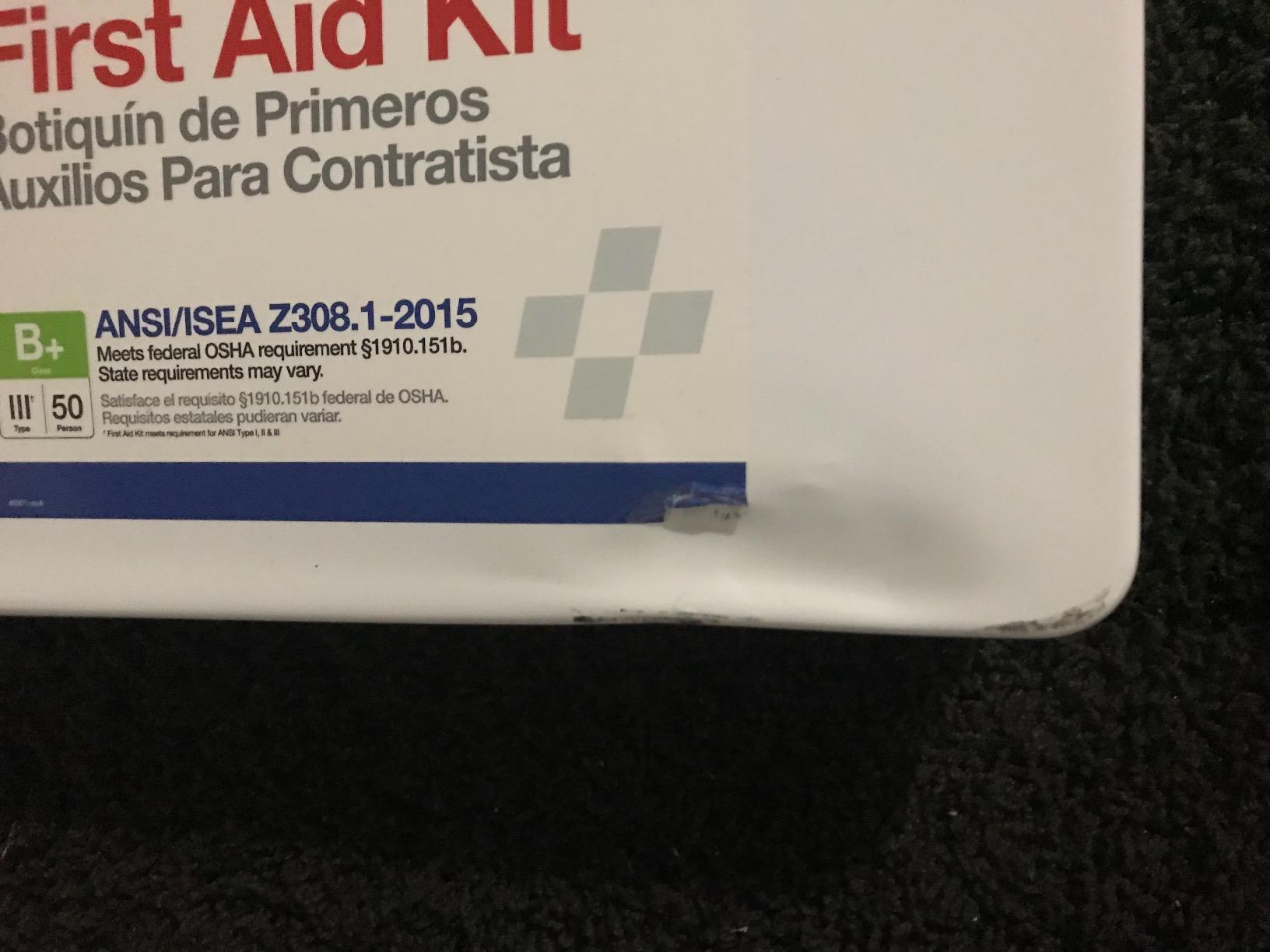 First Aid Only 90671 50-Person ANSI B+ Contractor's Emergency First Aid Kit for Home Renovation, Job Sites, and Construction Vehicles, 254 Pieces White customer photo 2
