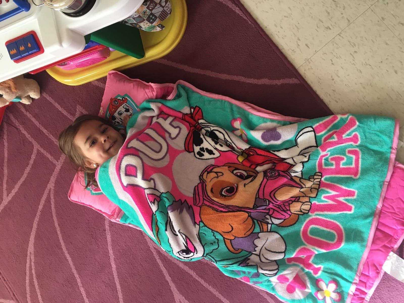 Paw Patrol Team Skye Toddler Nap-Mat Set - Includes Pillow and Plush Blanket – Great for Girls Napping During Daycare or Preschool - Fits Toddlers, Pink customer photo 1