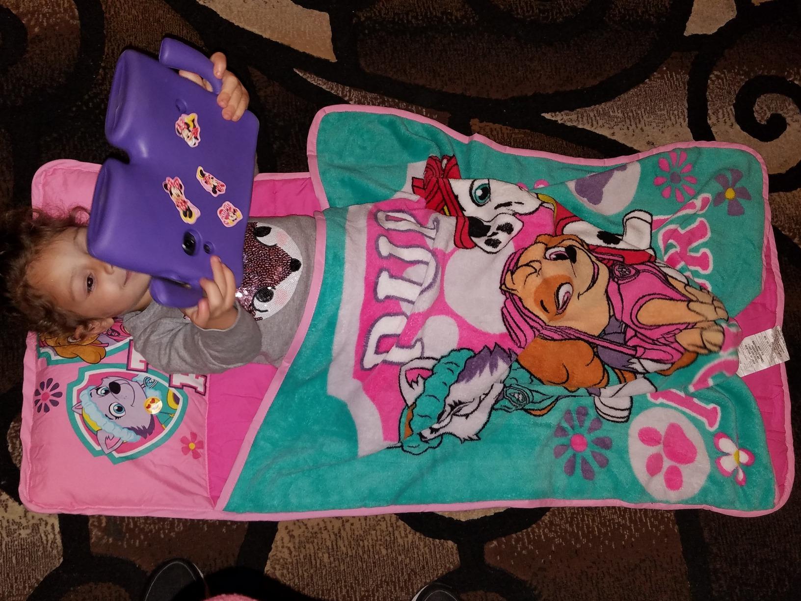 Paw Patrol Team Skye Toddler Nap-Mat Set - Includes Pillow and Plush Blanket – Great for Girls Napping During Daycare or Preschool - Fits Toddlers, Pink customer photo 2