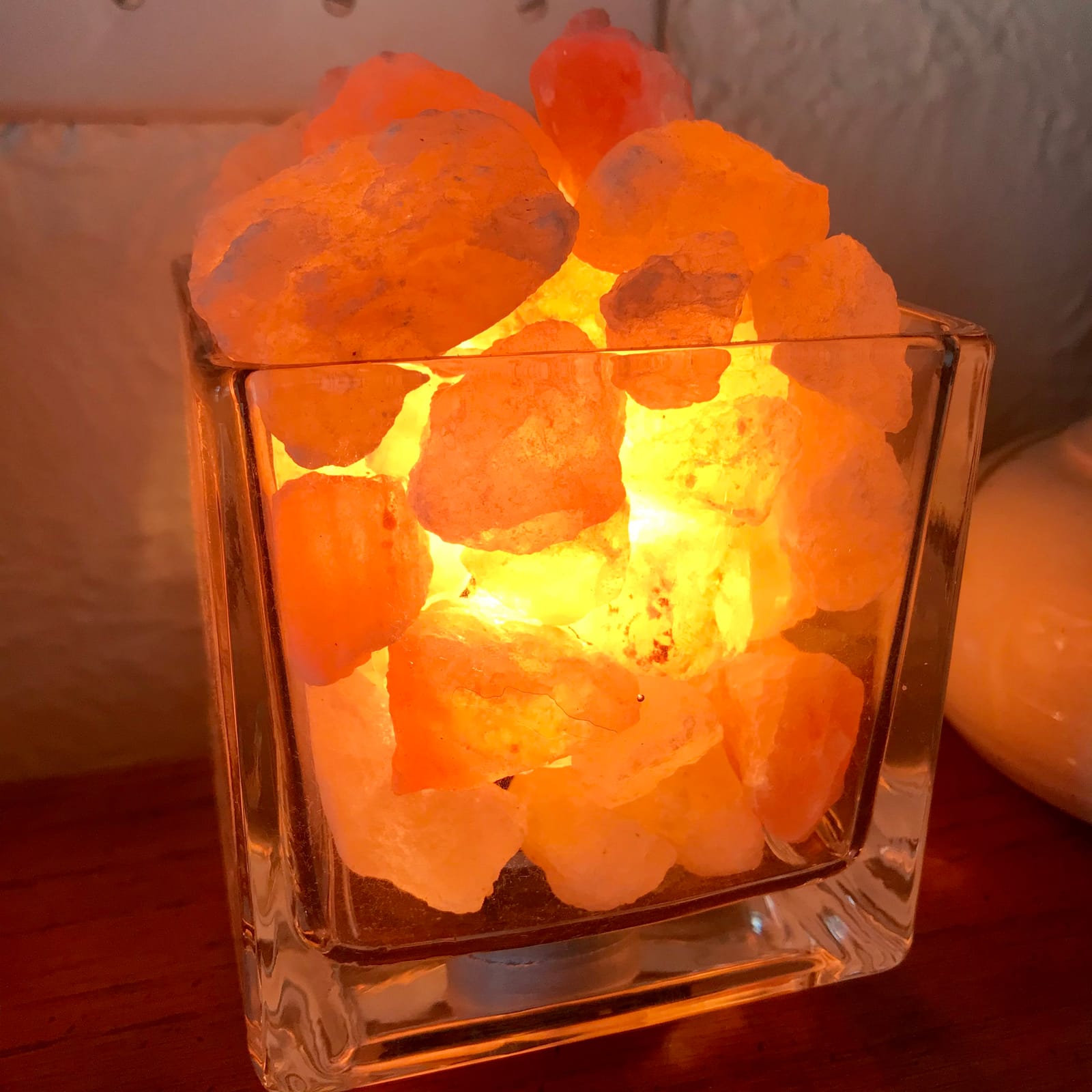 Himalayan CrystalLitez Himalayan Salt Lamp with UL Listed Dimmer Cord, Original Salt Crystals in A Handcrafted Artisan Bowl, Aromatherapy Salt Lamp (Ethnic Tribal Sun) customer photo 1