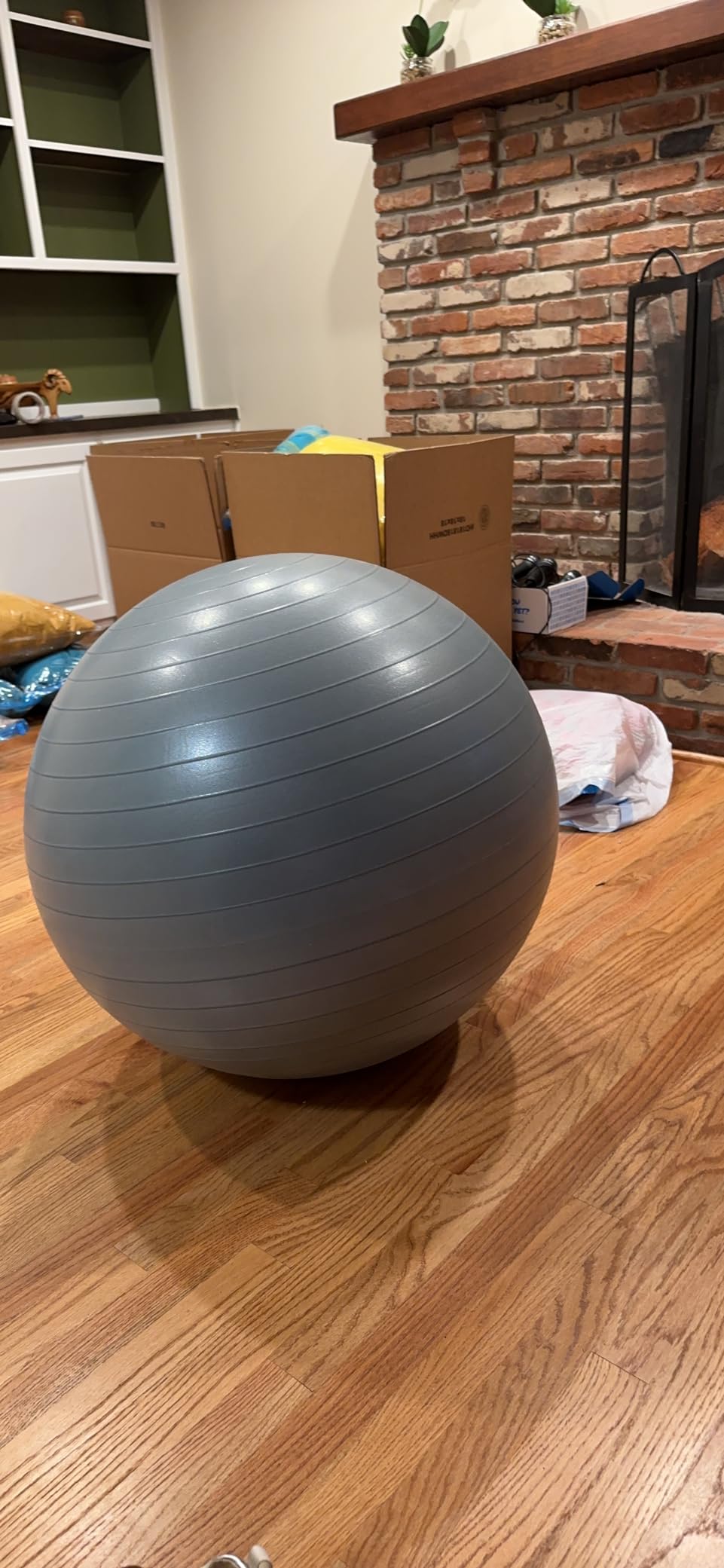 ProBody Pilates Yoga Ball - Vibrant Colors Exercise Ball | 660 lb Load, CA 10P Cert, BPA/Latex/Phthalate-free customer photo 1