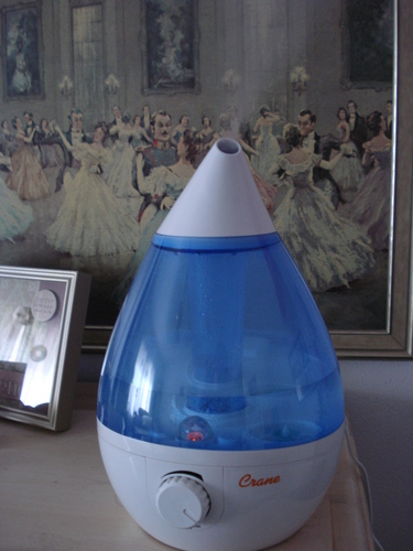 Crane Ultrasonic Cool Mist Humidifier for Bedroom, Baby Nursery, Kids Room, Plants, or Office, Large 1 Gallon Tank, Filter Optional, Clear and White customer photo 1