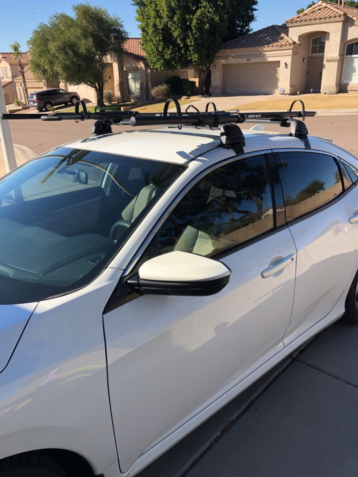 Rhino Rack Bike Roof Rack for Most Bikes, Secure Ratcheting Arm, Three Locking Systems, Ergonomic Handle, Universal Mounting for All Vehicles, Fits Most Bikes (RBC050) customer photo 2