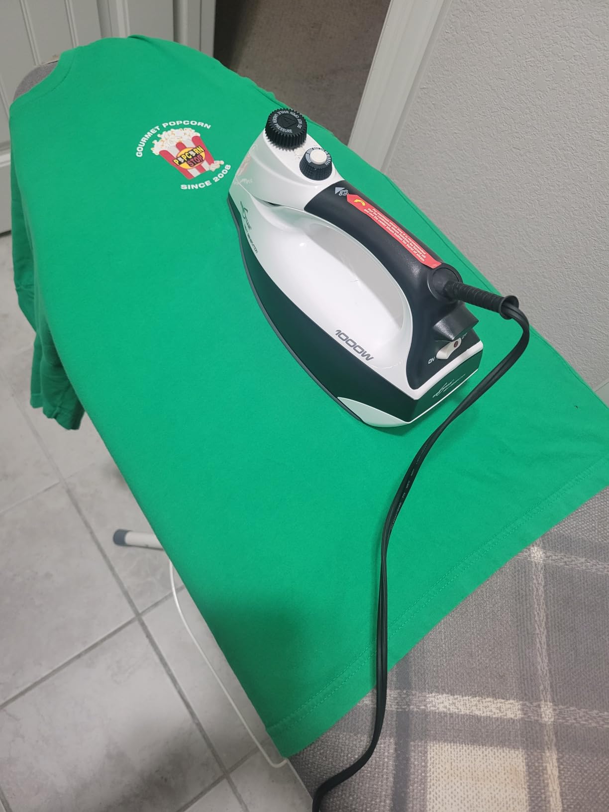 Eurosteam Next Generation Steam Iron | Professional steam iron with built-in boiler generator. One temperature safe for all fabrics. Vertical steamer. customer photo 2