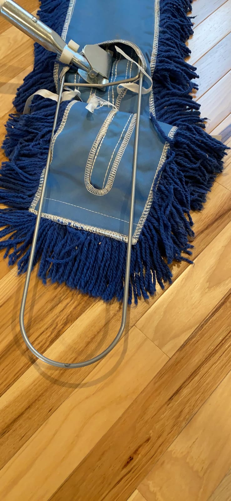 Ultimate Dust Mop Kit: Industrial-Grade Performance, Heavy-Duty Frame, Telescopic Handle - Blue 60 Inch customer photo 1