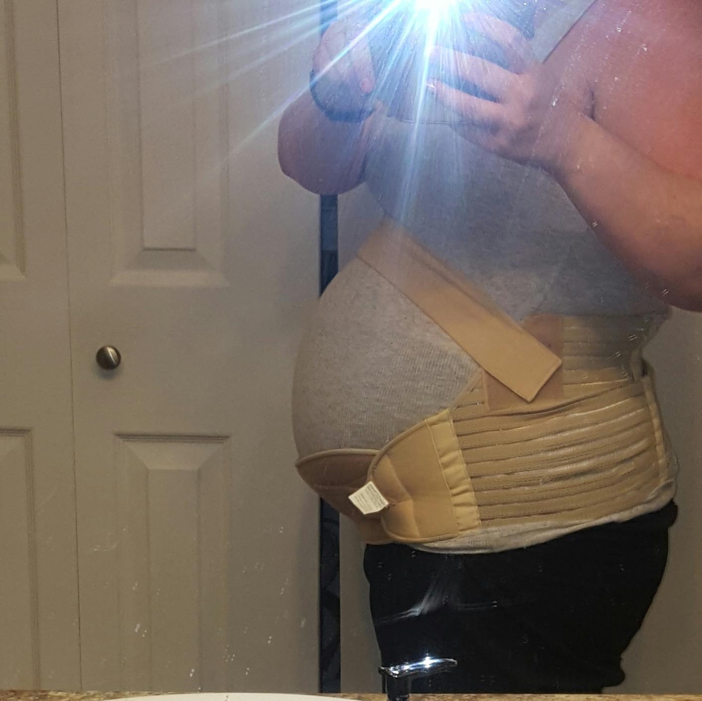 NeoTech Care Pregnancy Belly Band, Maternity Belt, for Pregnancy Belly Support, Back/Pelvic Support (Size L, Black Color) customer photo 1
