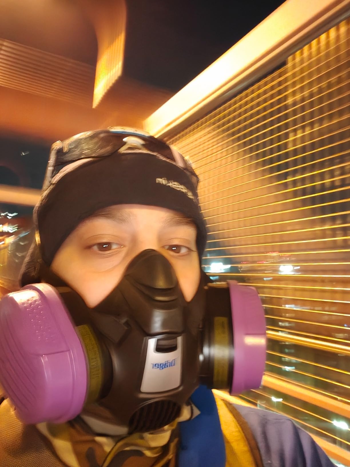 Dräger X-plore 3500 Respirator Mask Multi-Gas/P100 Combination Cartridge (OV/AG/HF/FM/CD/AM/MA/HS/P100) NIOSH-certified Half-Mask for Painting, Chemicals, Construction customer photo 1