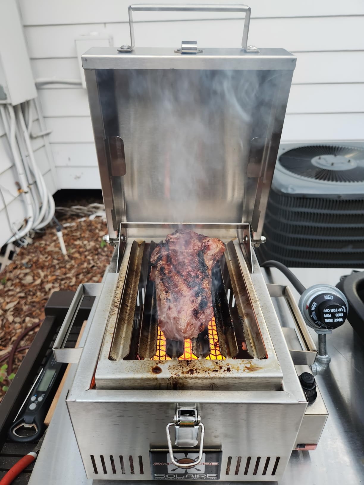 Solaire SOL-IR8A Anywhere Mini Personal Infrared Propane Gas Grill, Stainless Steel customer photo 1