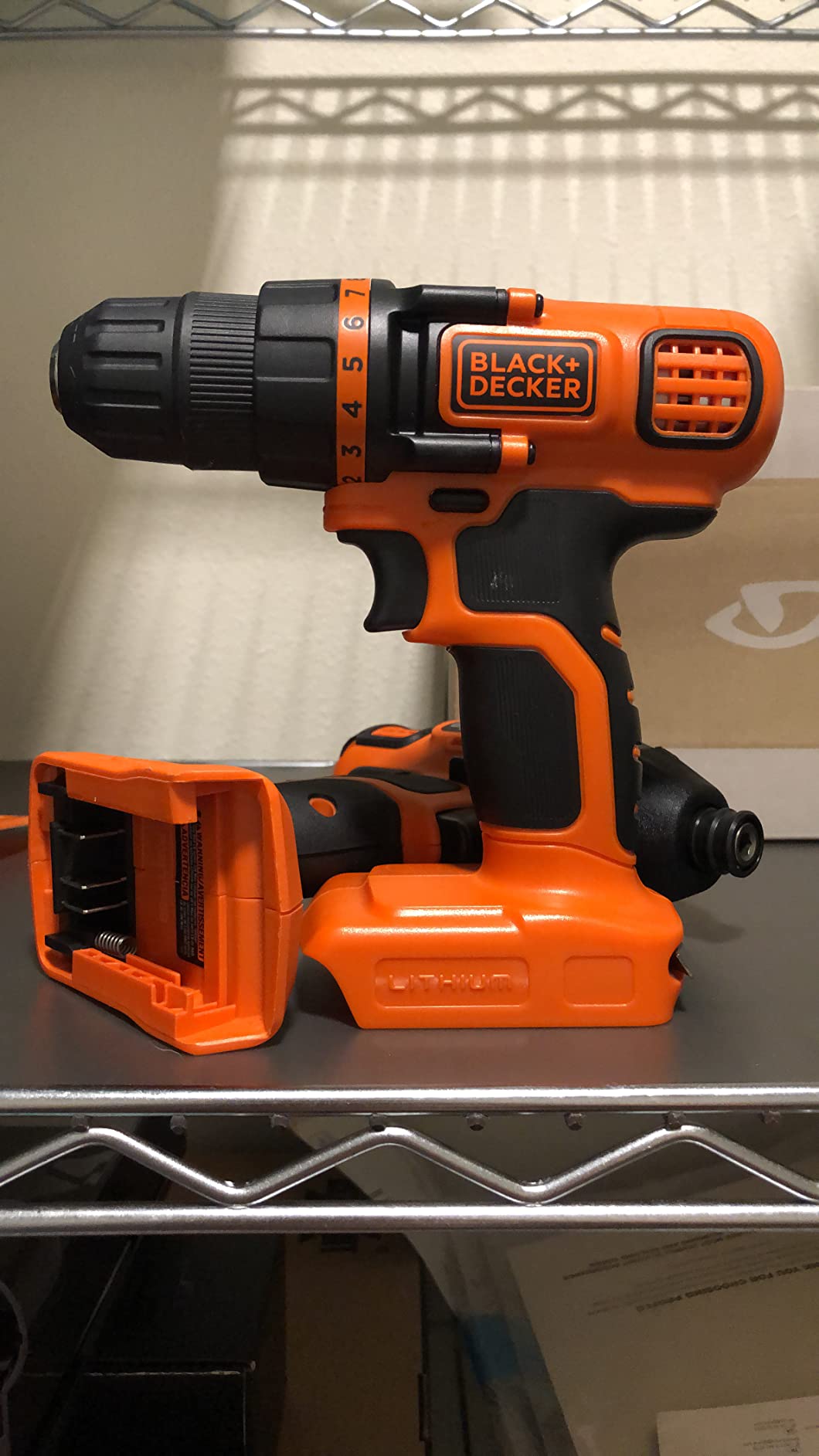 BLACK+DECKER 20V MAX Cordless Drill and Impact Driver, Power Tool Combo Kit with Battery and Charger (BD2KITCDDI) customer photo 1