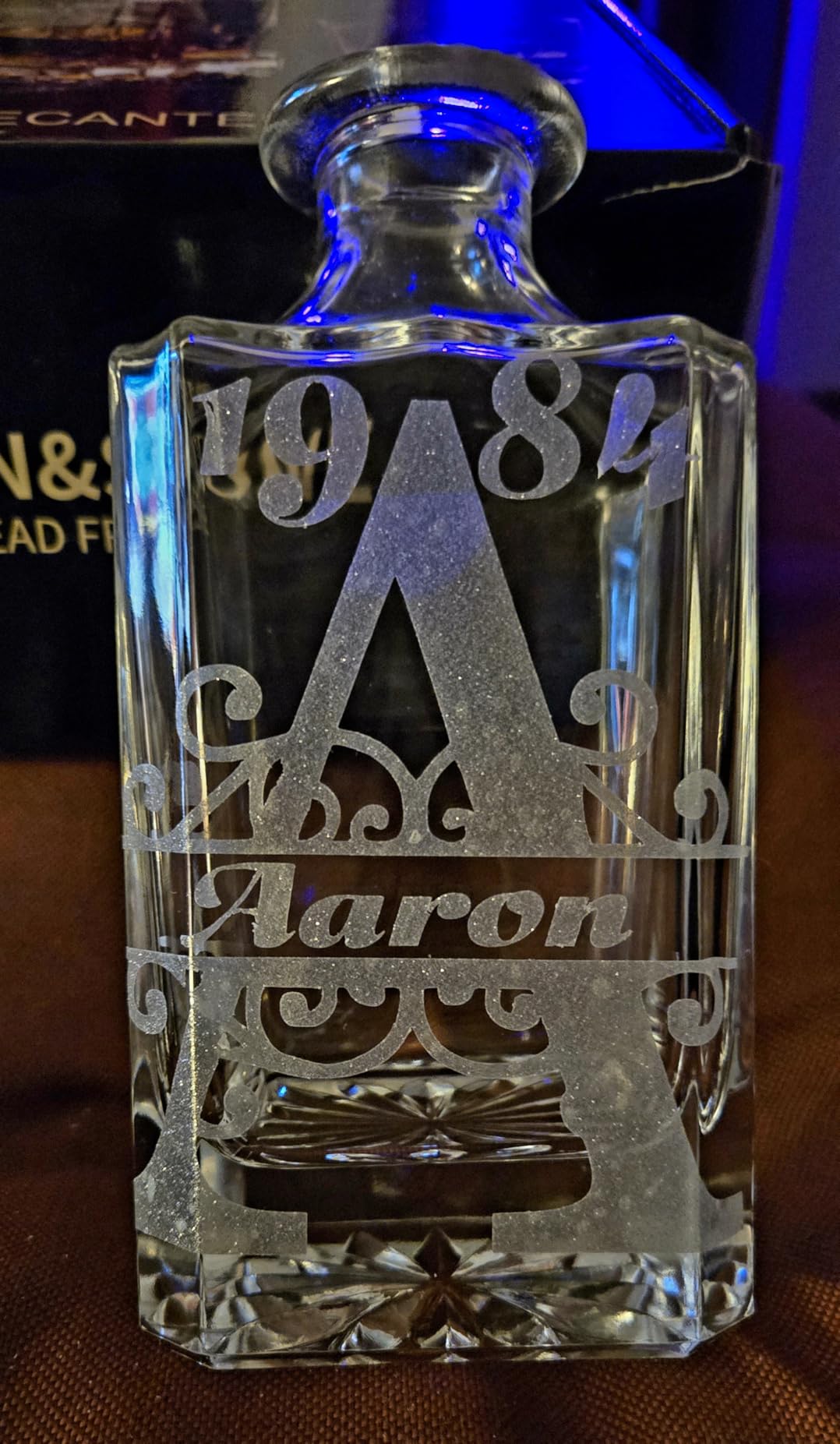 Square 25oz Whiskey Decanter with Glass Stopper customer photo 2