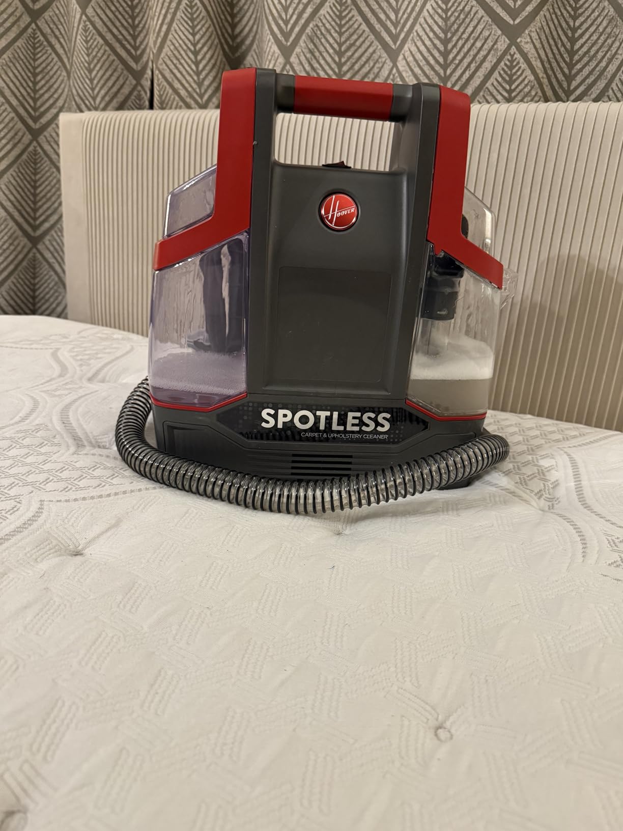 Hoover Spotless Portable Carpet + Upholstery Spot Cleaner Machine, Lightweight Shampooer Machine, Pet Stain Remover, Car and Auto Detailer, Pair with Hoover Carpet Cleaner Solution customer photo 1