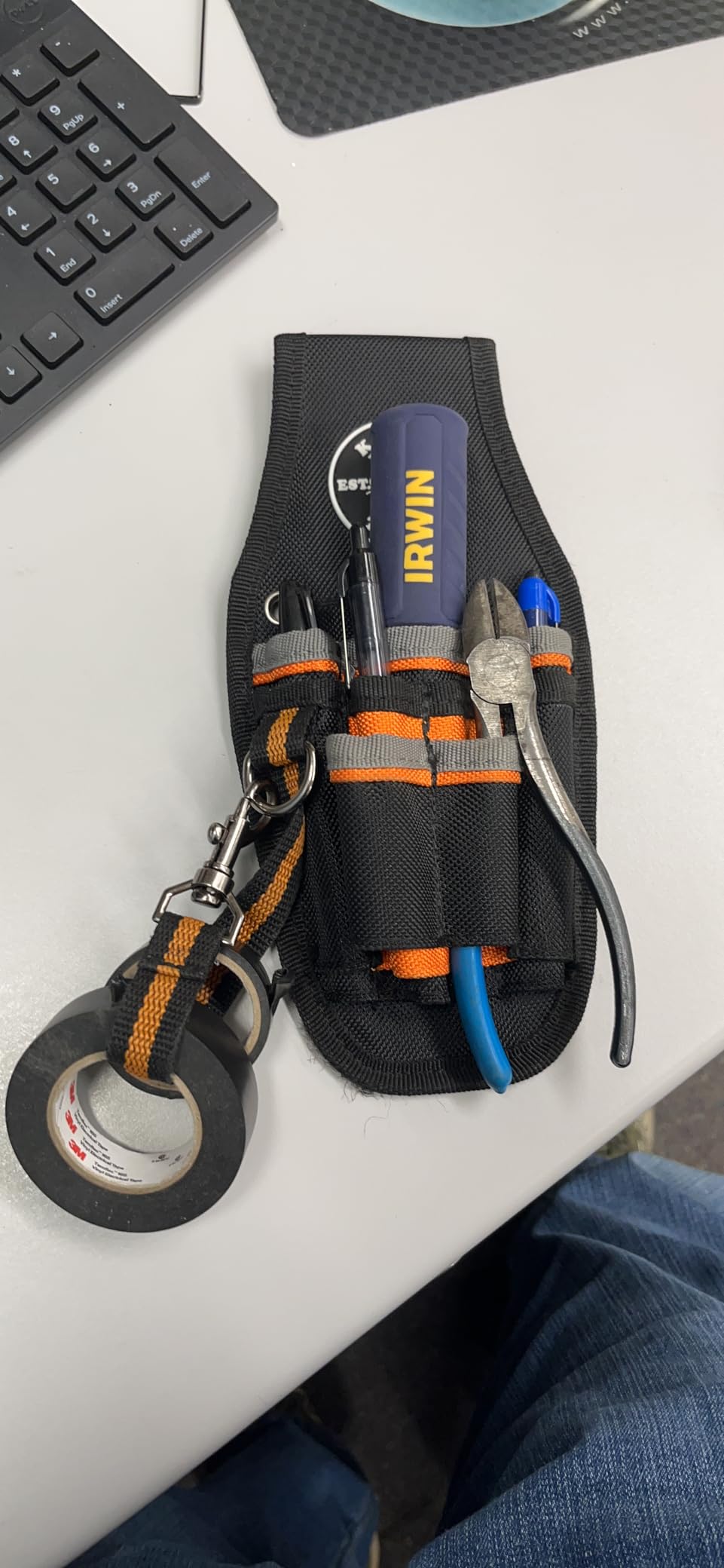 Klein Tools 5240 Tool Pouch, Tradesman Pro Maintenance Tool Pouch with 9 Pockets, Tape Thong, 2-Inch Tunnel Loop, Great Electrician Holster customer photo 2