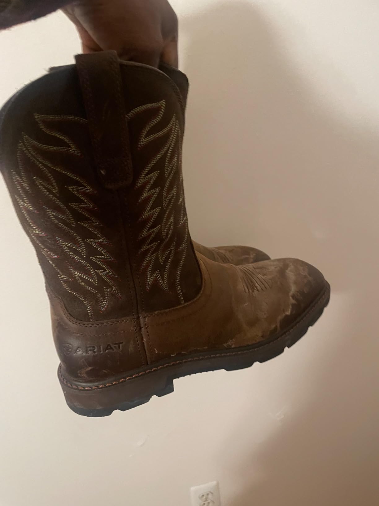 Ariat Men's Groundbreaker Wide Square Toe Work Boots customer photo 2