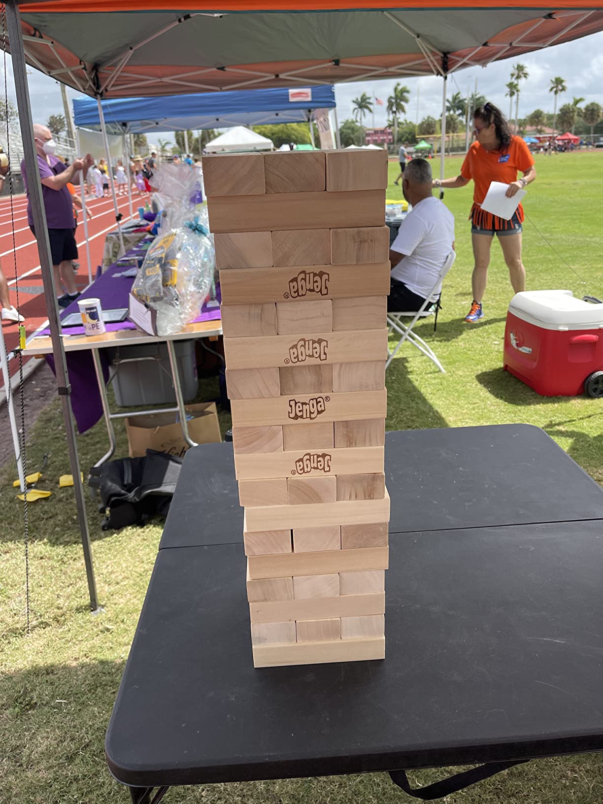 Jenga GIANT - Hardwood Blocks - Stacks to Over 5 feet - Officially Licensed - JS7 customer photo 1