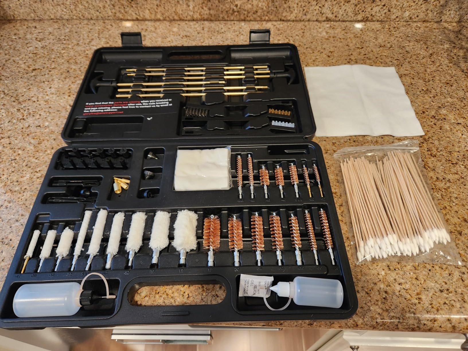 GLORYFIRE Universal Gun Cleaning Kit with Jags and Rods for All Caliber | Gun Brushes, Cotton Mops, Pistol Cleaning Kit for Hunting and Shooting, Hunting Gear Gun Accessories for Men customer photo 2