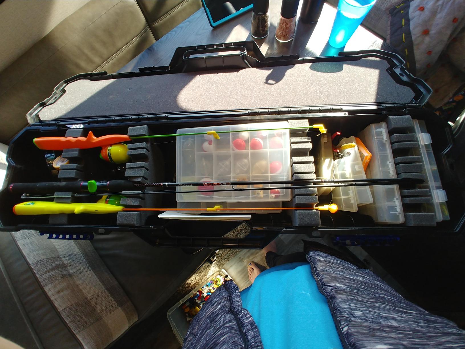 Flambeau Outdoors 4455BB Rod Bunk Box, Portable Fishing Rod Storage, Black customer photo 1