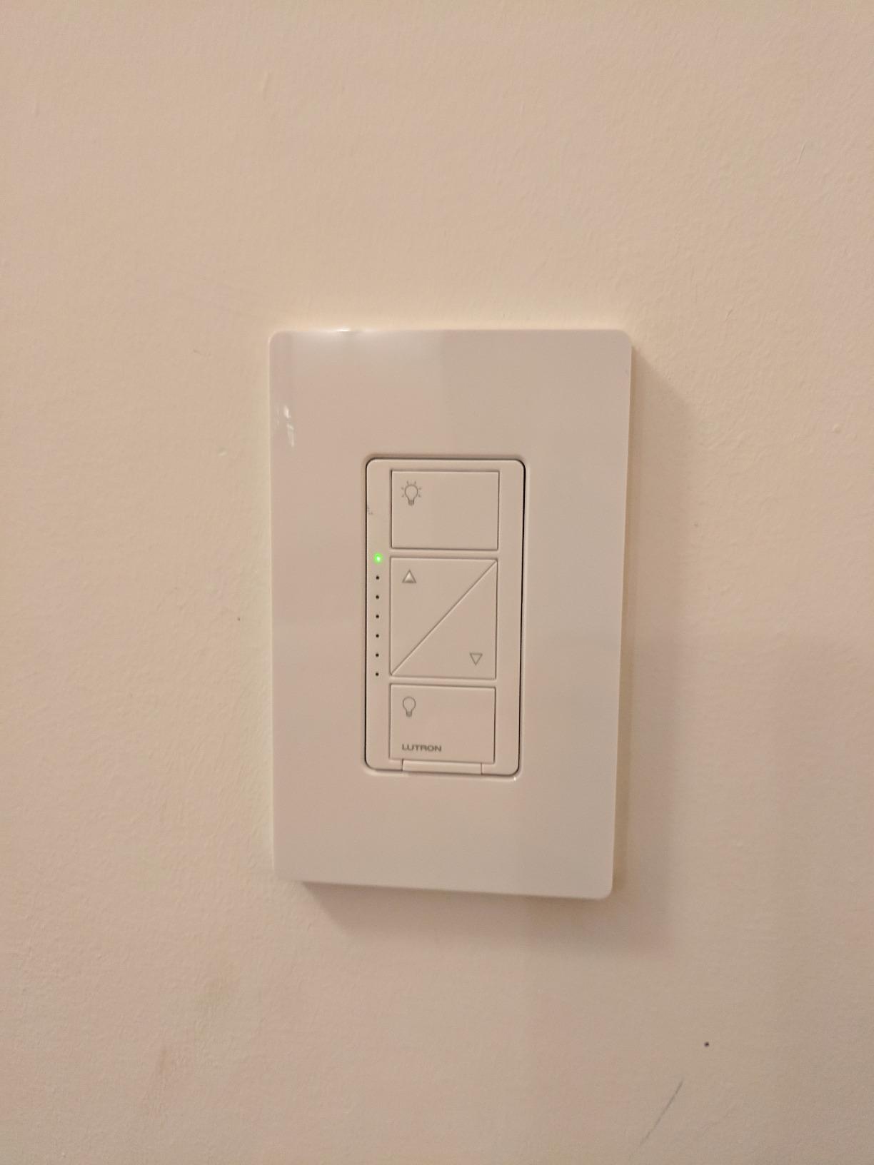 Lutron Caseta Deluxe Smart Dimmer Starter Kit; 2 Smart Dimmers, Hub & More customer photo 1