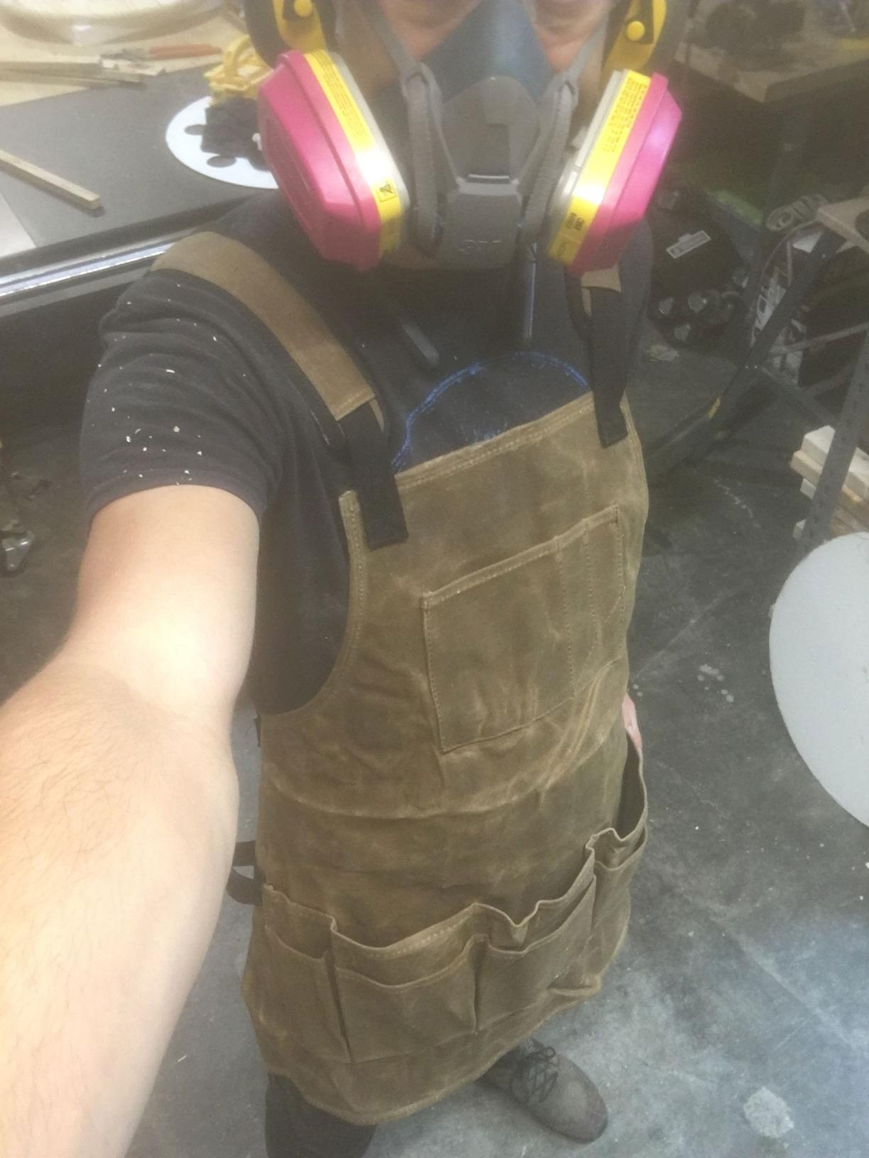 Readywares Tool Apron | Waxed Canvas Multi-Pocket Woodworking Apron customer photo 2