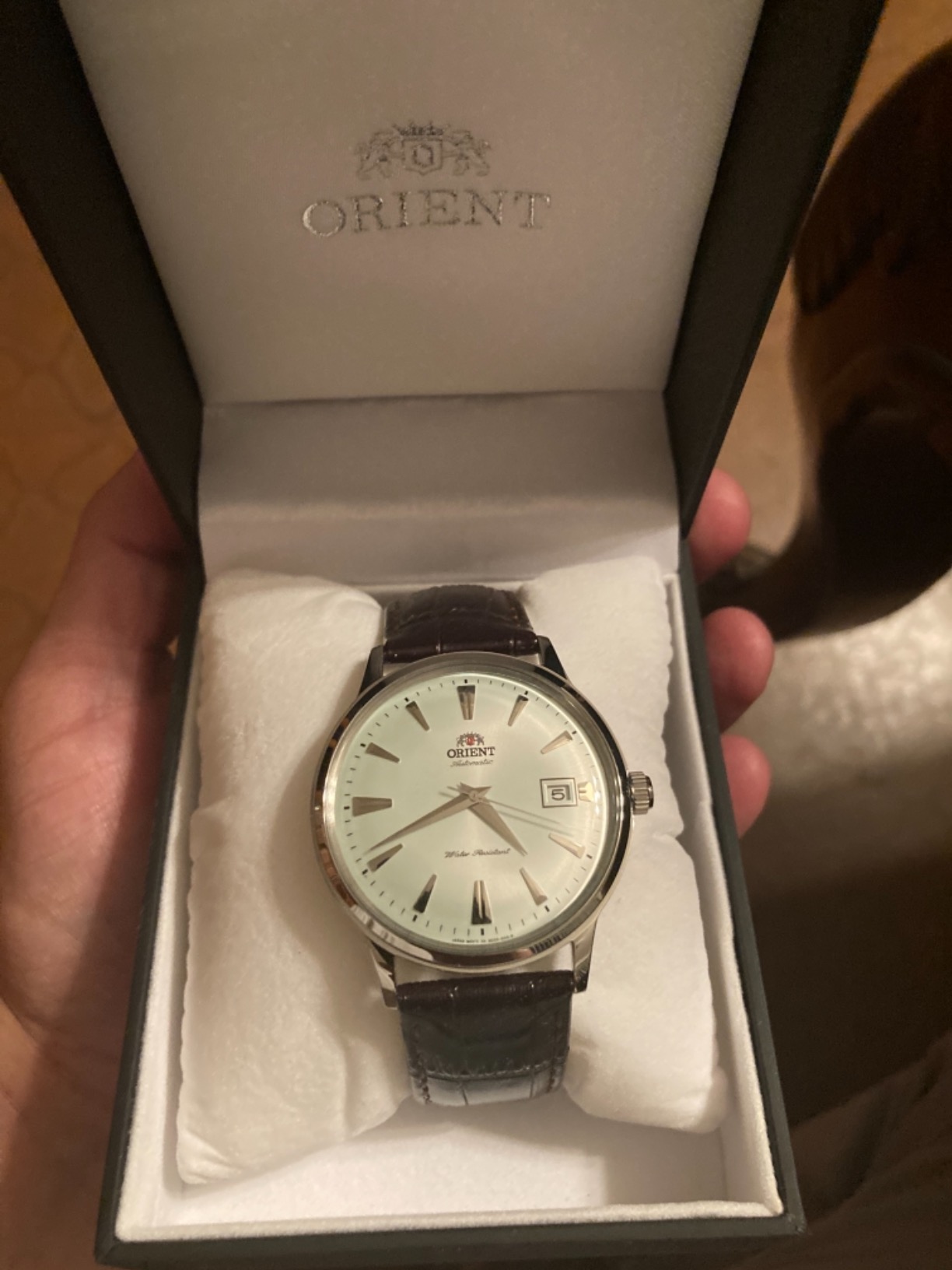 Orient Bambino Version 1 Automatic/Hand-Winding Movement 40.5mm Dress Watch customer photo 1