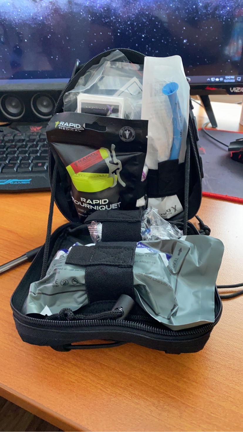 Lightning X Gunshot Trauma/Hemorrhage Control Kit in MOLLE IFAK Pouch - TAN customer photo 1