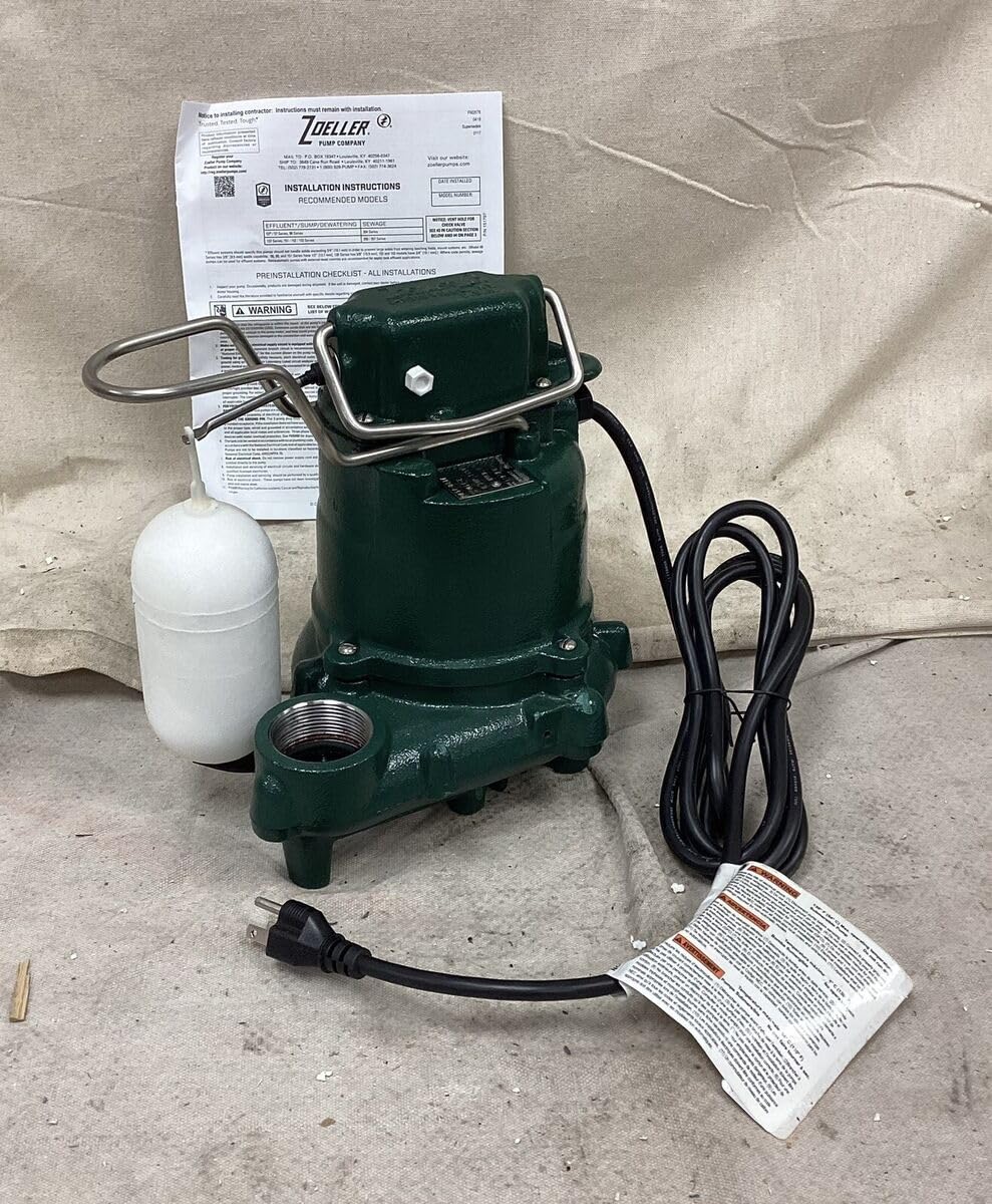 Zoeller M63 - Automatic Submersible Sump Pump - 3/10HP - Cast Iron -115V customer photo 2