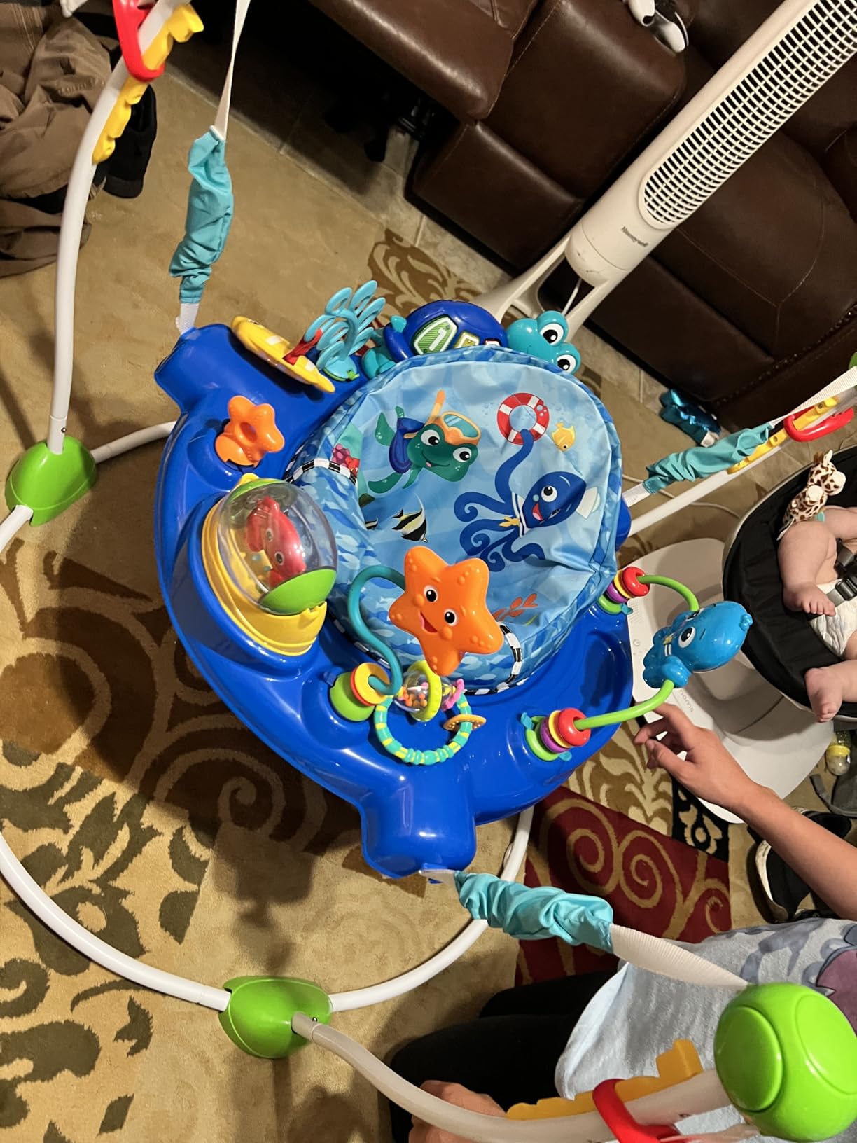 Baby Einstein Neighborhood Symphony Activity Baby Jumper Activity Center, Infant Entertainer with Lights and Melodies, Age 6 Months +, Max Weight 25 lbs., Unisex customer photo 1