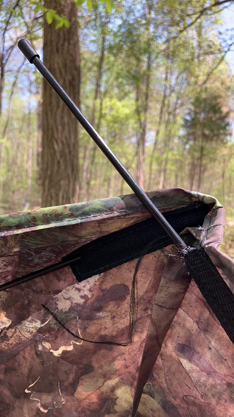 Ameristep Throwdown Ground 3D Leafy Die-Cut Camo Ultra-Compact Easy-Setup Three-Panel Low-Noise Run-and-Gun 2-Person Hunting Blind customer photo 2