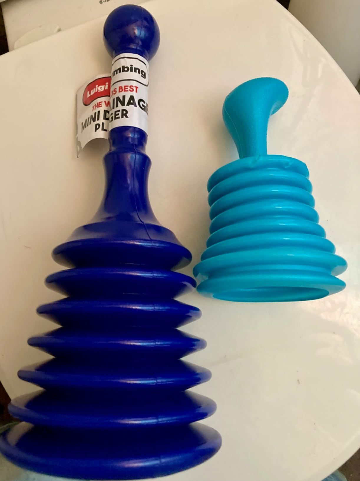 Luigi's Sink Plunger Kitchen - Sink Plunger Bathroom - Drain Bathtub or Shower - Small and Powerful Clog Remover - Commercial Style 