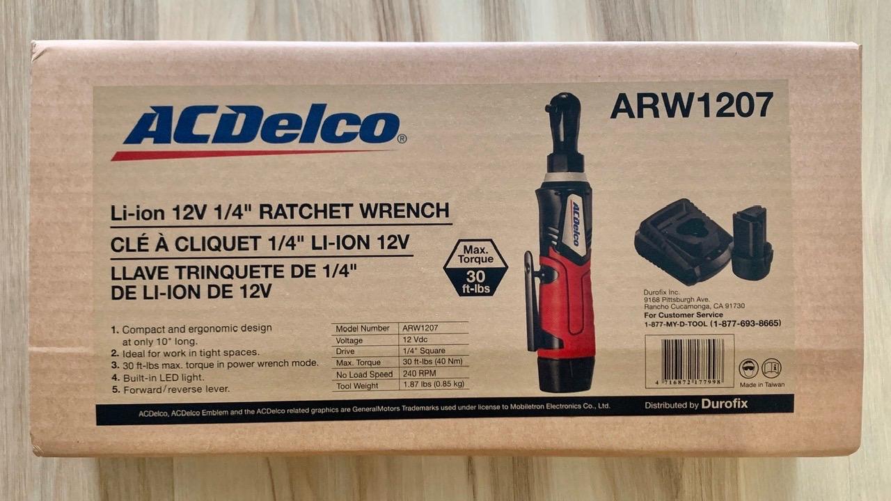 ACDelco ARW1207P G12 Series 12V Cordless Li-ion 1/4” 30 ft-lbs. Torque Ratchet Wrench Tool Kit , Red customer photo 1