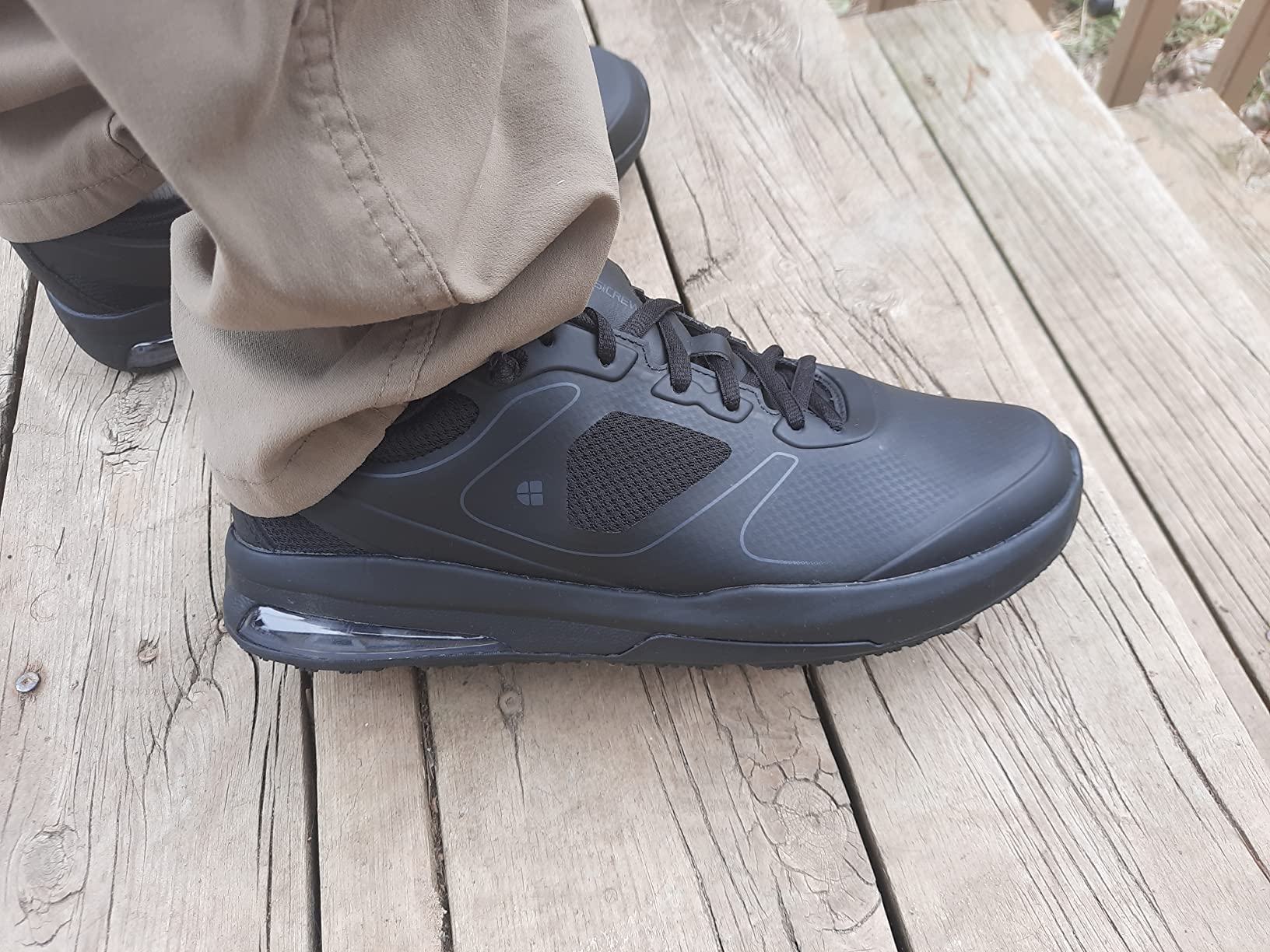 Shoes for Crews Evolution II Men's Work Sneaker, Non-Slip, Comfortable | Water-resistant with extra cushion & ASTM certification, for nurses, restaurant & hospitality staff, slip-resistant safety customer photo 1