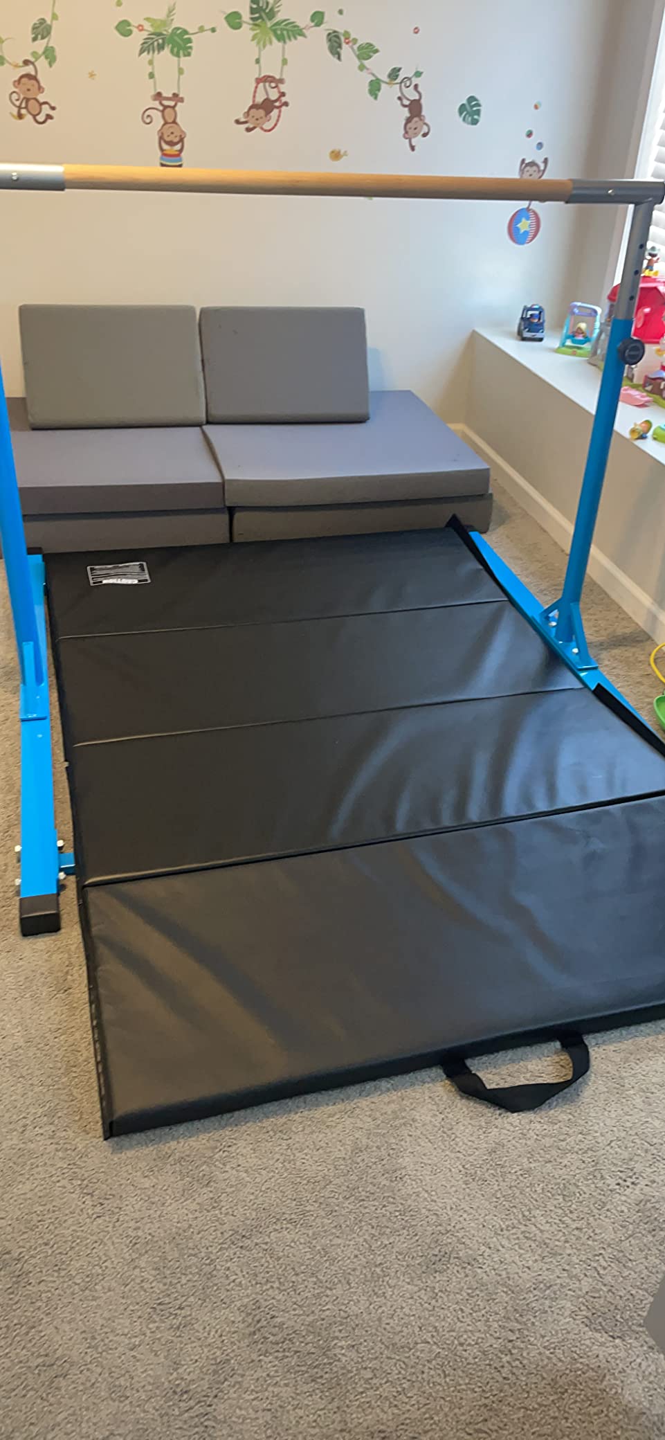We Sell Mats - 4 ft x 6 ft x 2 - Personal Fitness & Exercise Mat for Home Workout - Lightweight and Folds for Carrying – All Purpose Gym Mat – Thick Mat for Yoga, Pilates, Stretches, Floor Exercises customer photo 2