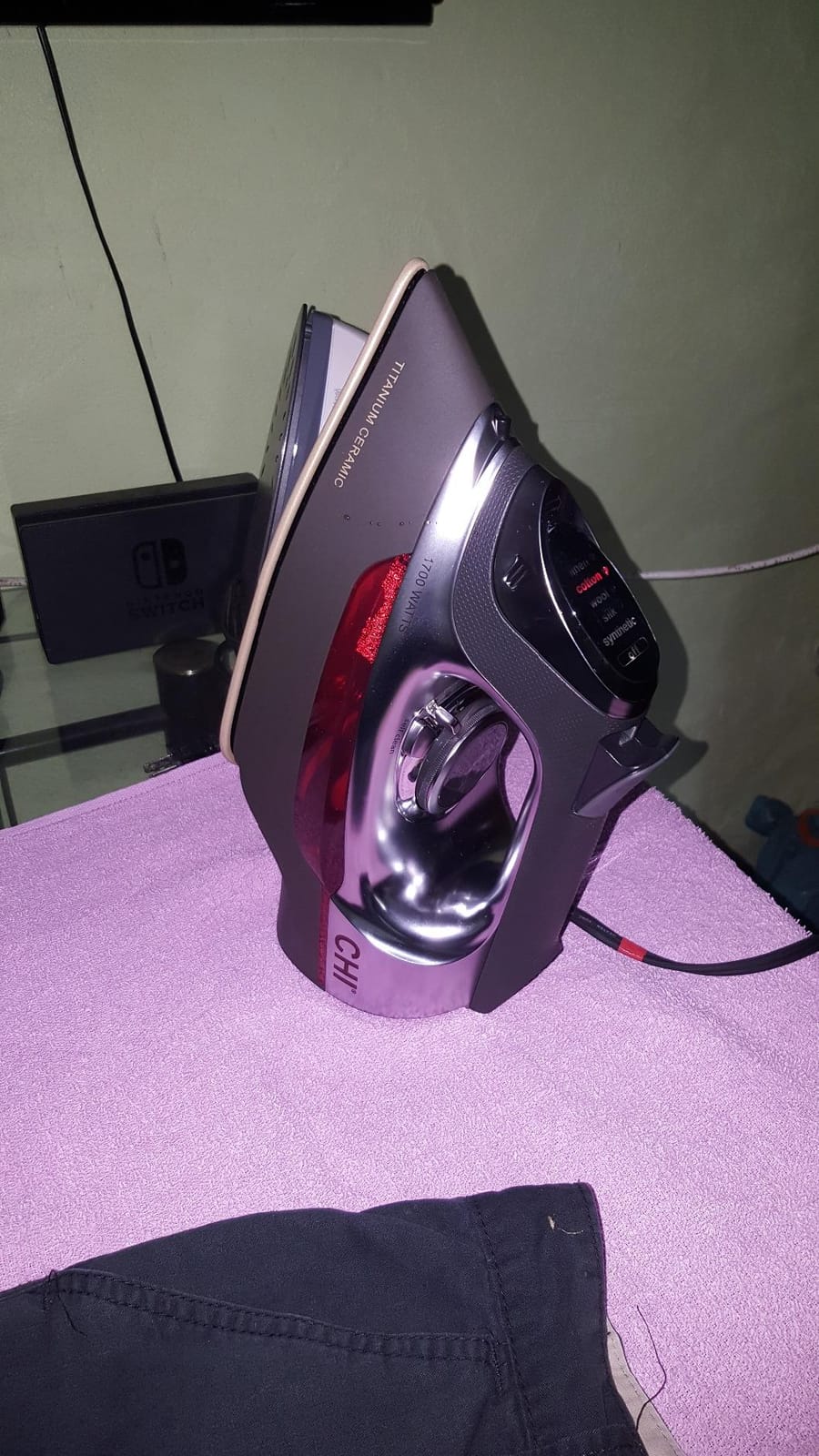 CHI Steam Iron for Clothes with Vertical Steam Burst, 8