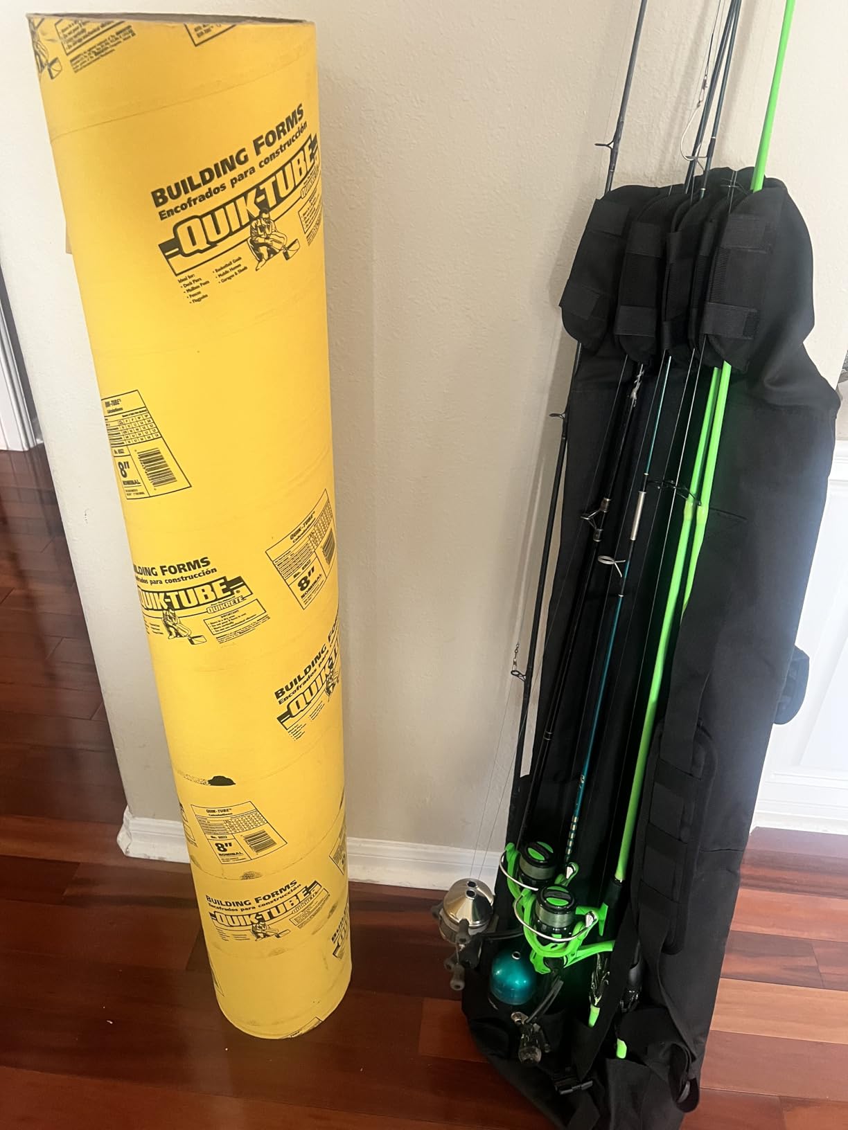 Fishing Pole Bag Rod Case, Folding Fishing Pole Bag Fishing Gear customer photo 1