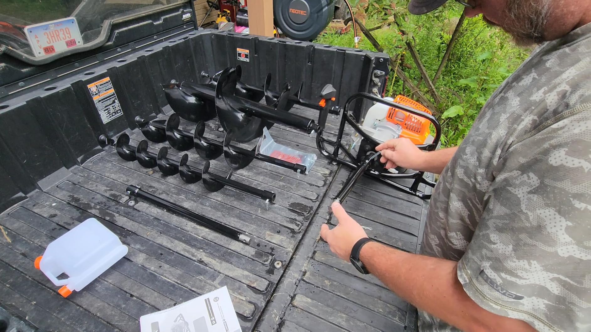 PROYAMA 54cc Post Hole Digger, Gas Powered Easy Start Earth Auger Digger customer photo 2