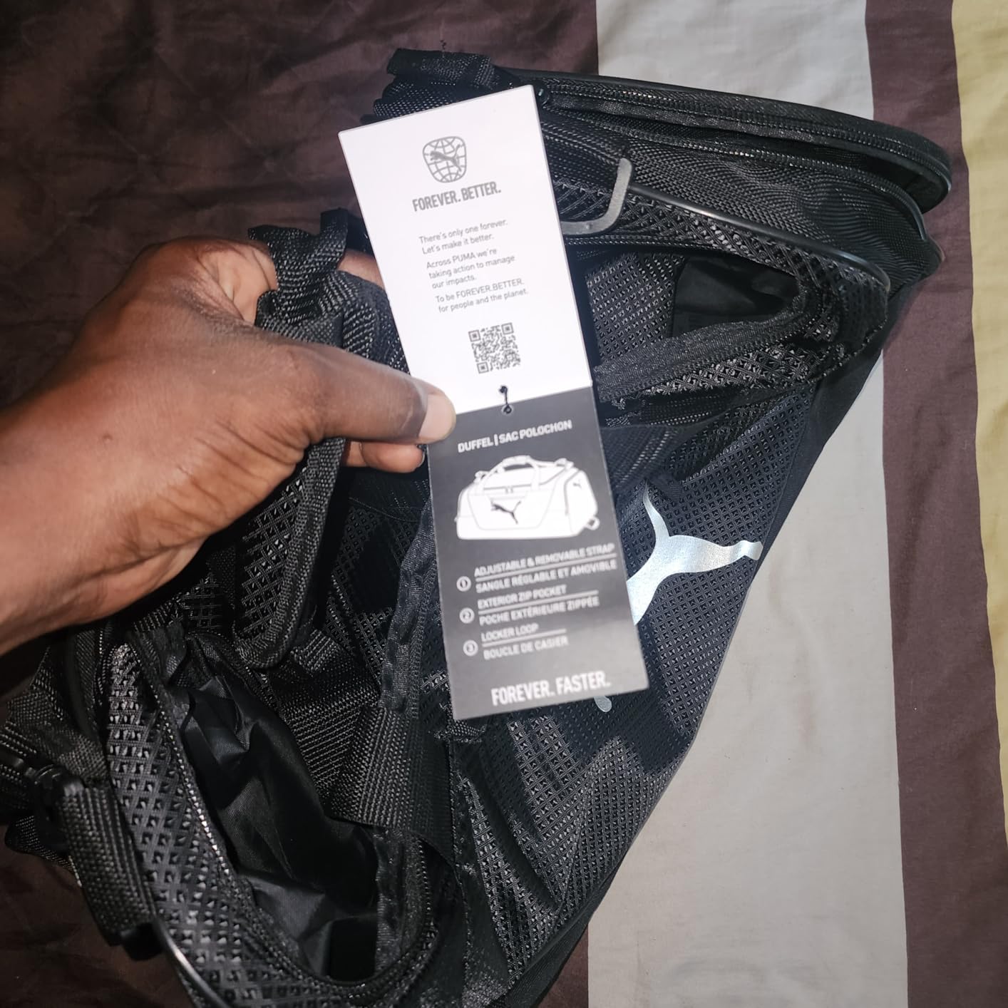 PUMA Contender Duffel Bag with Removable Strap & Shoe Pocket customer photo 1