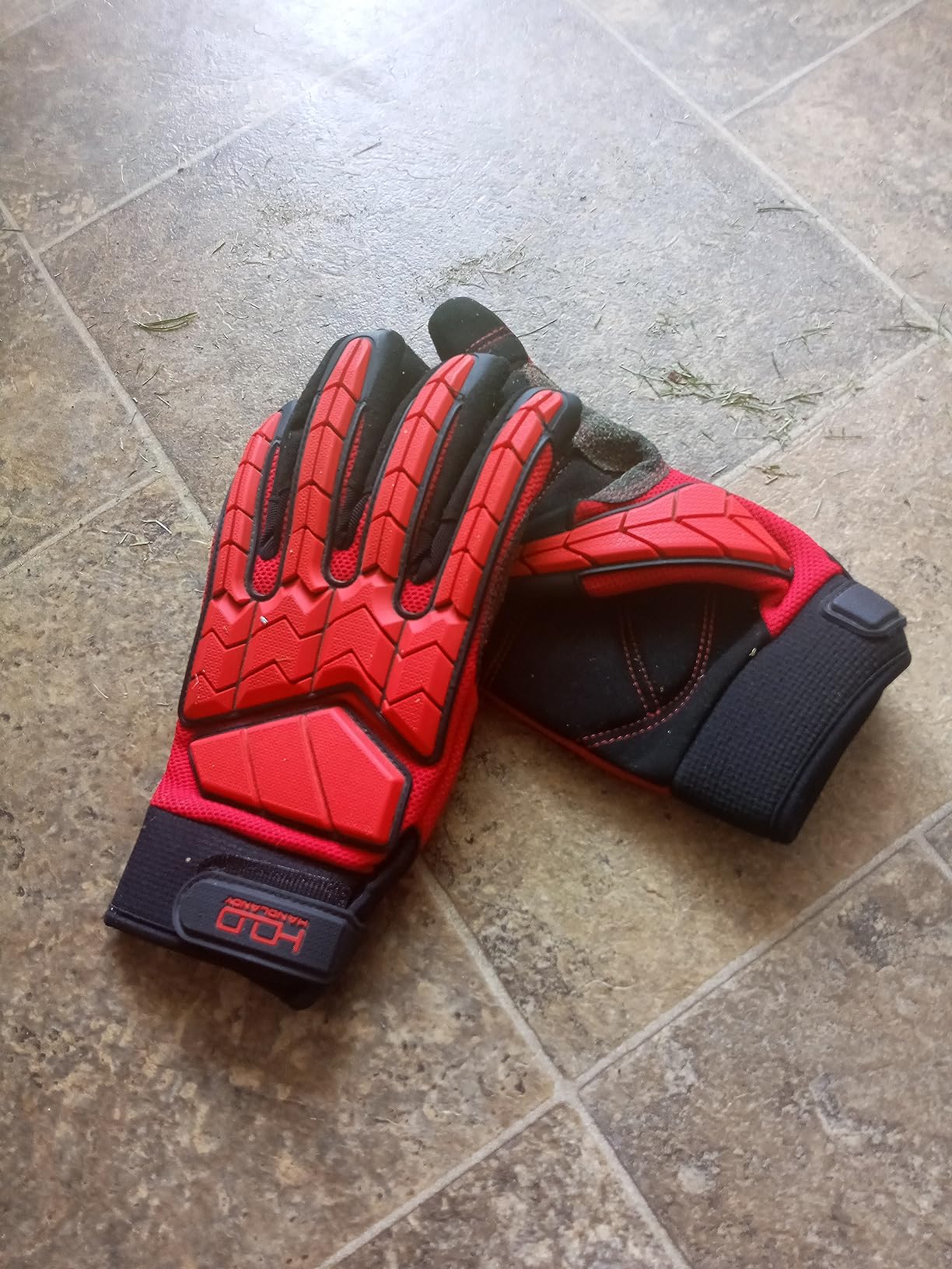 HANDLANDY Anti Vibration Gloves, SBR Padding, TPR Protector, Mechanic Work Gloves customer photo 2