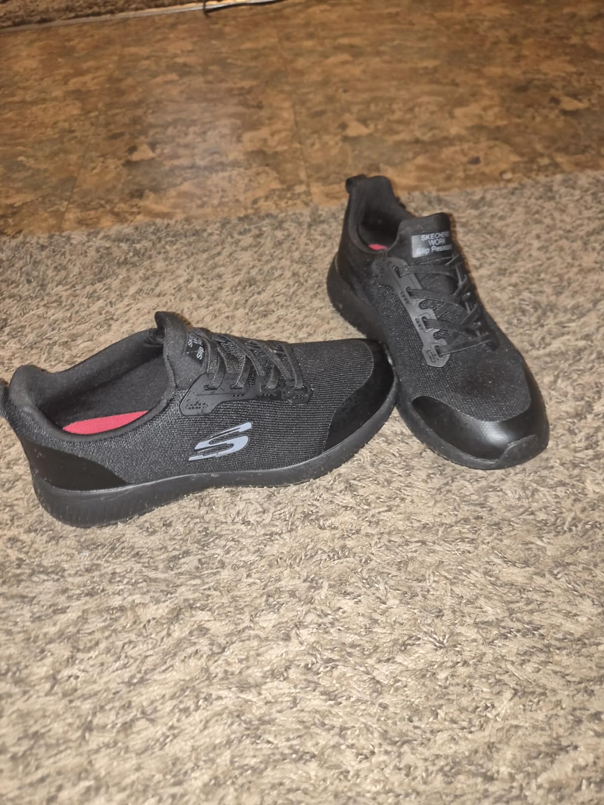 Skechers Women's Squad Slip On | Work, Electrical Hazard, Memory Foam, 3M Scotchgard, Relaxed Fit customer photo 2