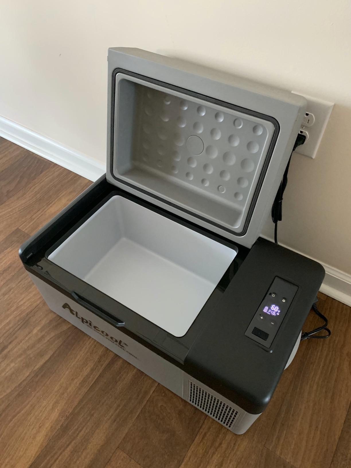 Alpicool C15 Portable Car Freezer, 12 Volt Refrigerator, 16 Quart (15 Liter) Fast Cooling 12V Car Fridge -4℉~68℉, Car Cooler, 12/24V DC and 100-240V AC for Outdoor, Camping, RV, Truck, Boat customer photo 2