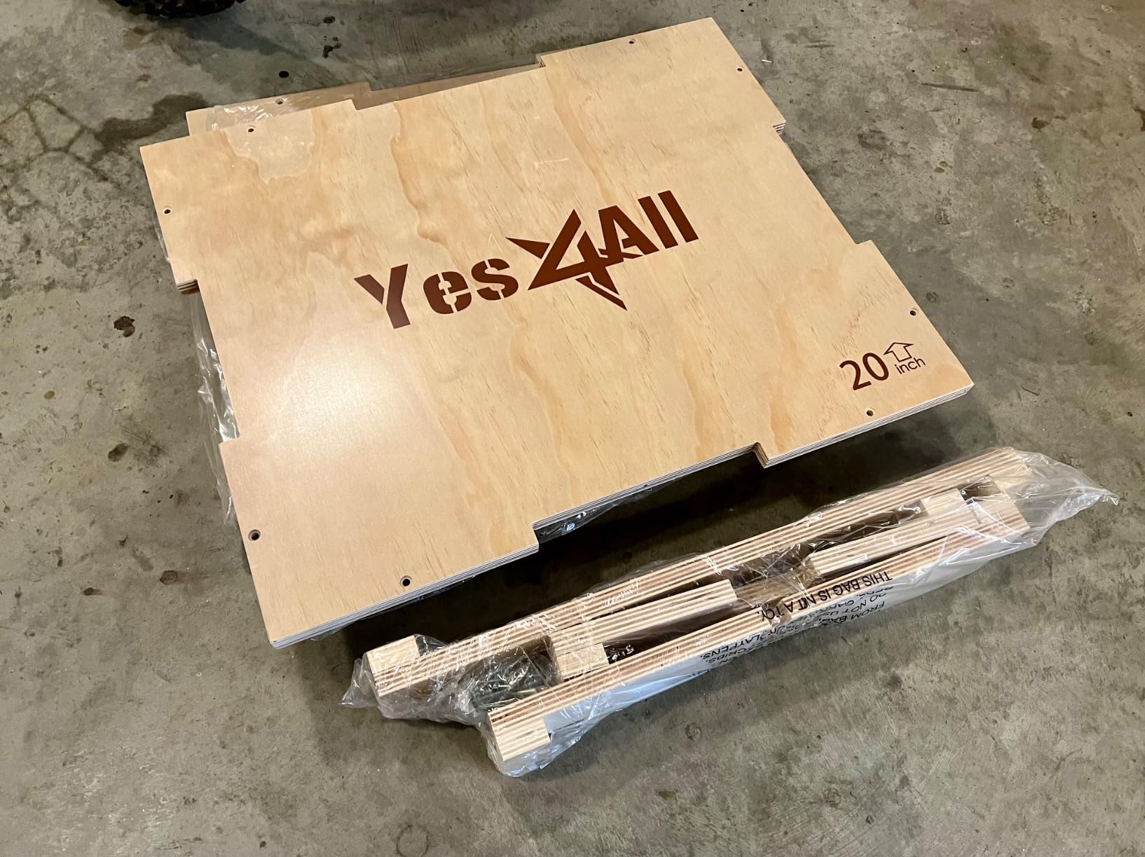 Yes4All Plyo Box, 3-in-1 Wooden Box Jump for Home Gym, Lunges, Squats, Dips customer photo 1