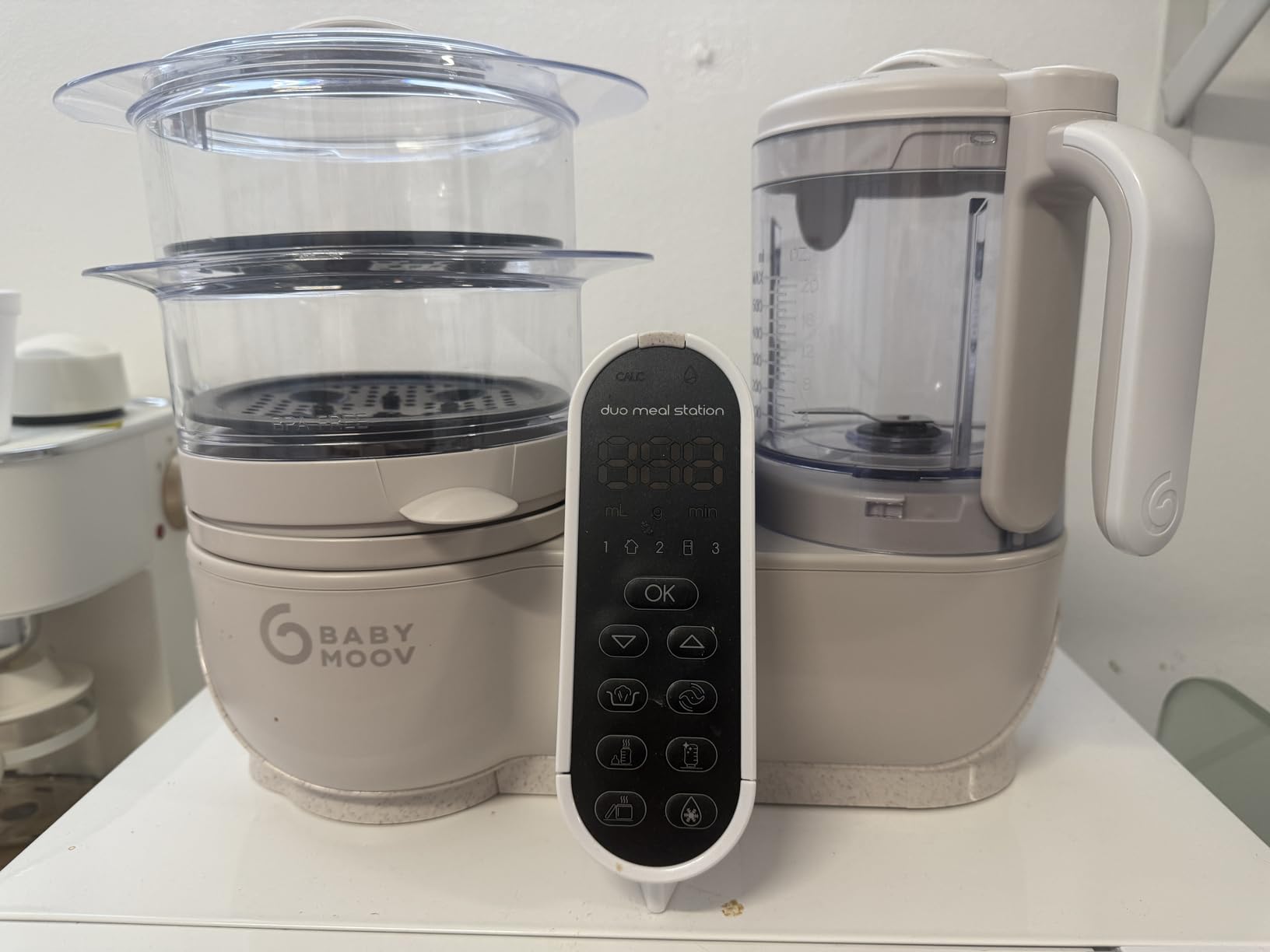 Babymoov Duo Meal Station, Baby Food Maker, Puree Maker & Processor, 6-in-1, Industrial Grey customer photo 1