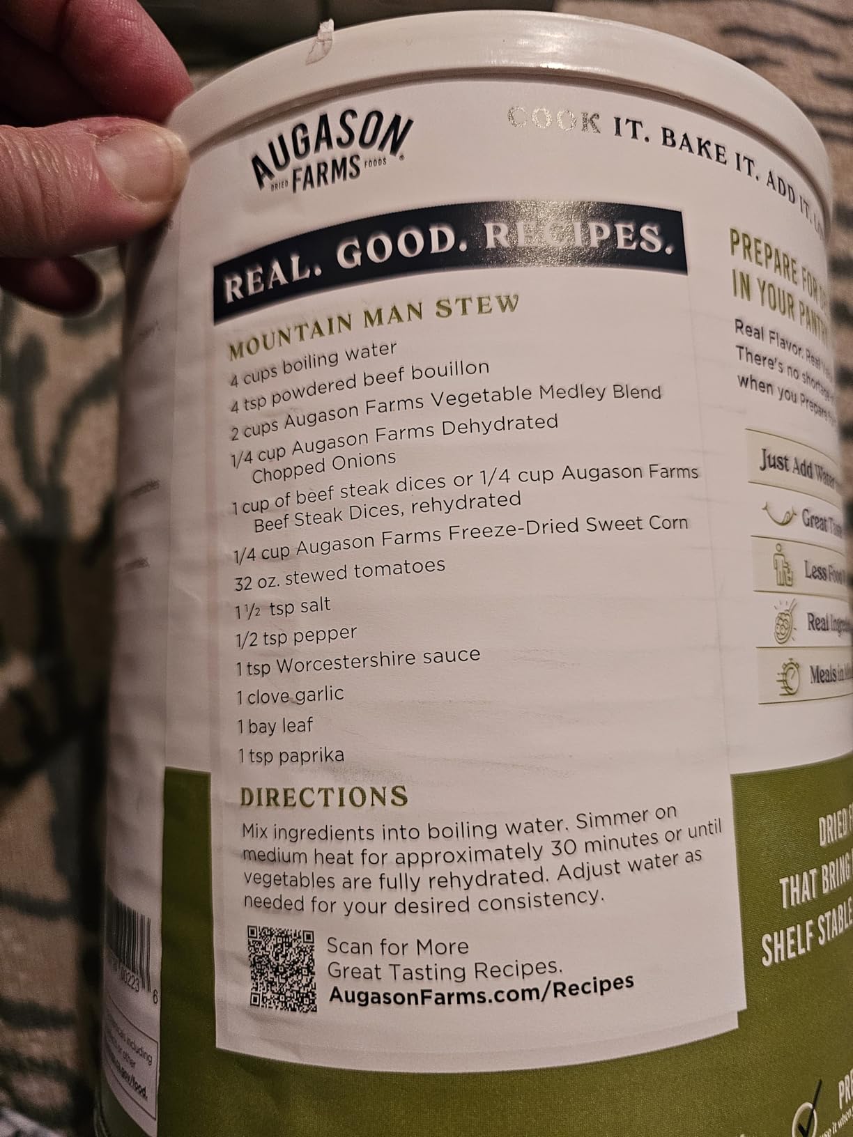 Augason Farms Vegetable Medley Blend Emergency Food Supply, 778 Servings customer photo 1