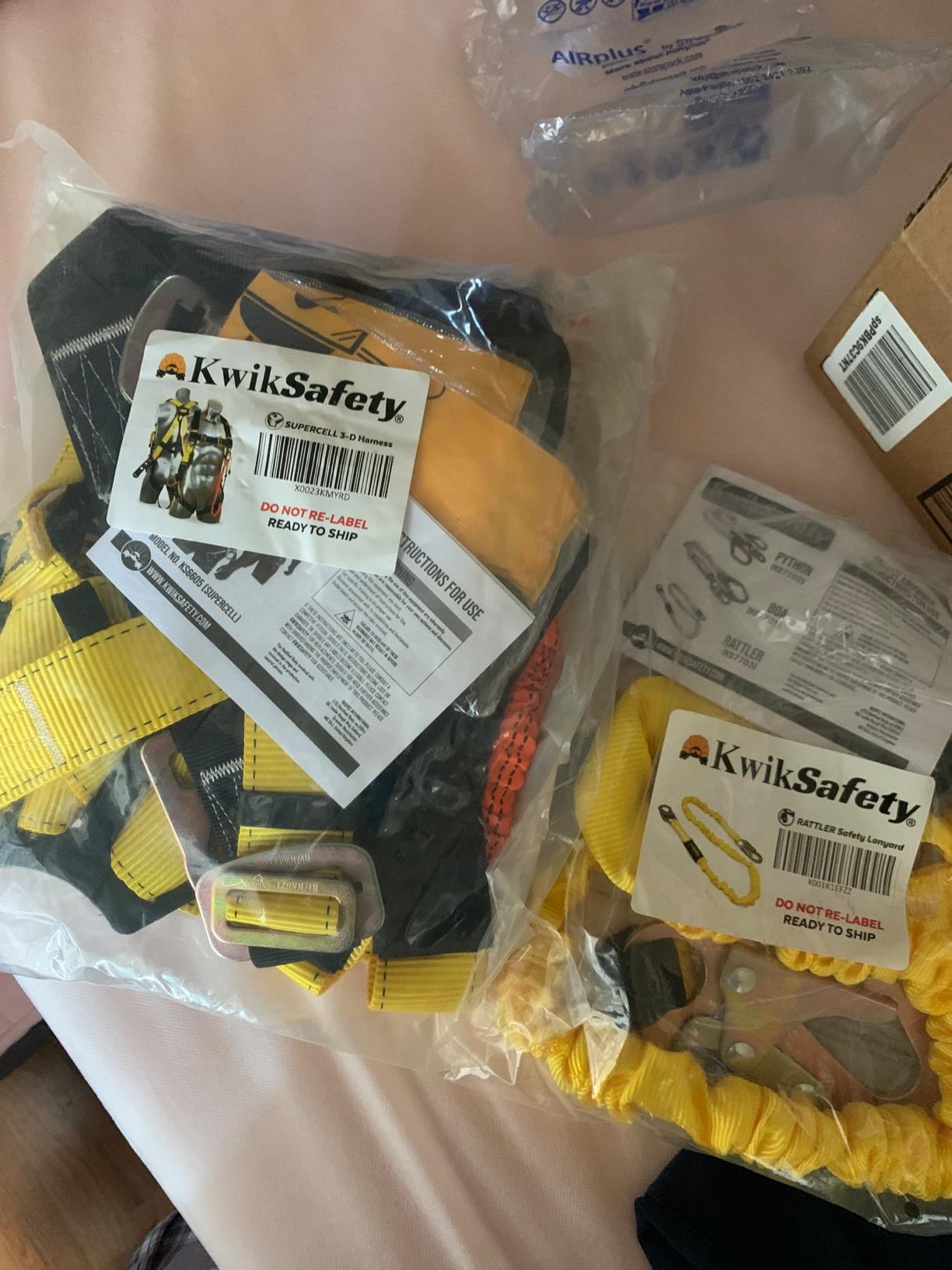 KwikSafety Rattler Safety Lanyard [1PK] 6FT Single Leg Fall Arrest Gear customer photo 2