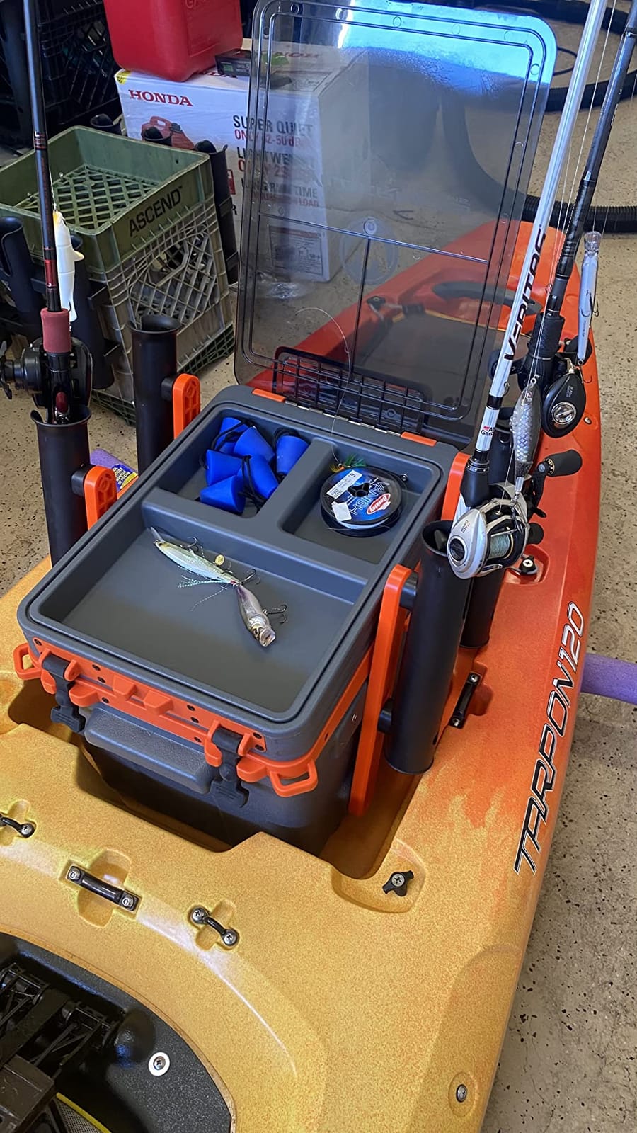Wilderness Systems Kayak Crate - 4 Rod Holders - Kayak and Boat Tackle Storage - Fits Anglet Boats customer photo 2
