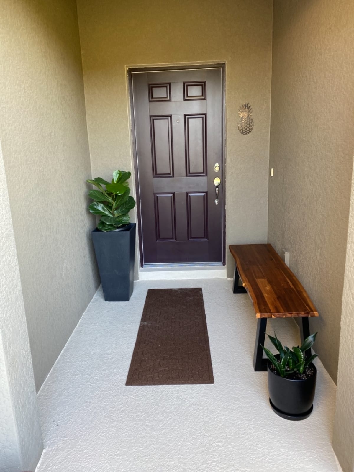 WaterHog Ellipse Front Door Mat Indoor Outdoor Entrance, All-Weather Mats | Heavy Duty Outdoor Doormats, Non-Slip Rubber Backing, Dirt & Moisture Trapper, Low Profile, Made in USA, 35