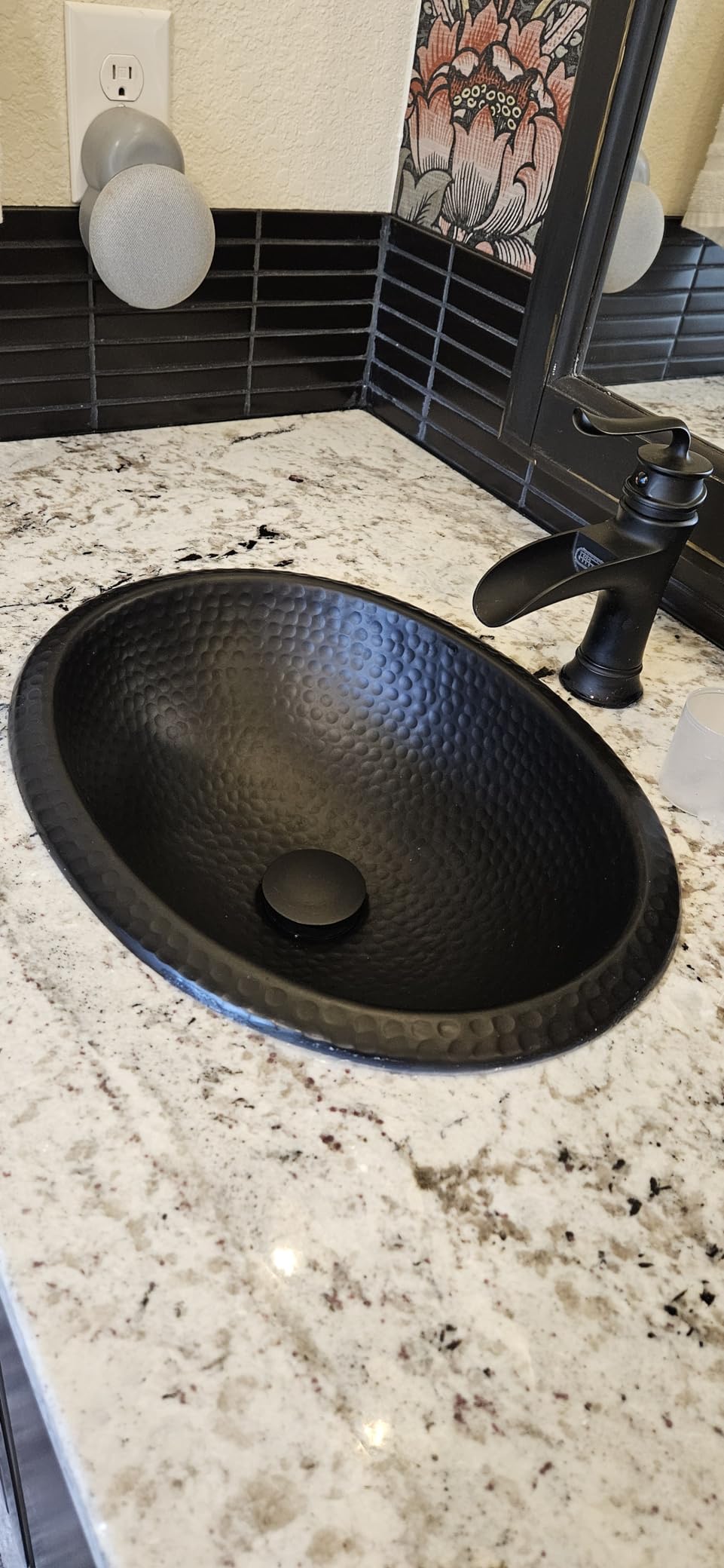 Monarch Abode Bathroom Sink - 17-Inch Oval Drop In Bathroom Sink, Top Mount Hand Hammered Pure Copper Vanity Sinks for Countertop, Powder Room, Guest Bath or Restroom, Drop in Sinks for Bathrooms customer photo 1