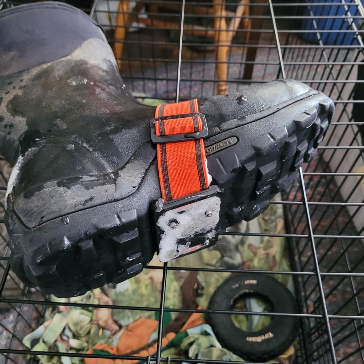 K1 Mid-Sole Ice Cleats for Men & Women - Rotatable Traction Aids For Winter Snow - Hi Vis - Original customer photo 1