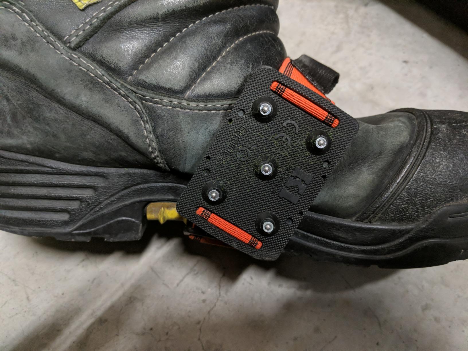 K1 Mid-Sole Ice Cleats for Men & Women - Rotatable Traction Aids For Winter Snow - Hi Vis - Original customer photo 2